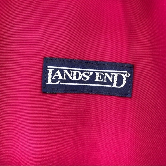 Lands' End Dark Pink Fleeced Lined Women's Winter Jacket Size Medium - Picture 3 of 6